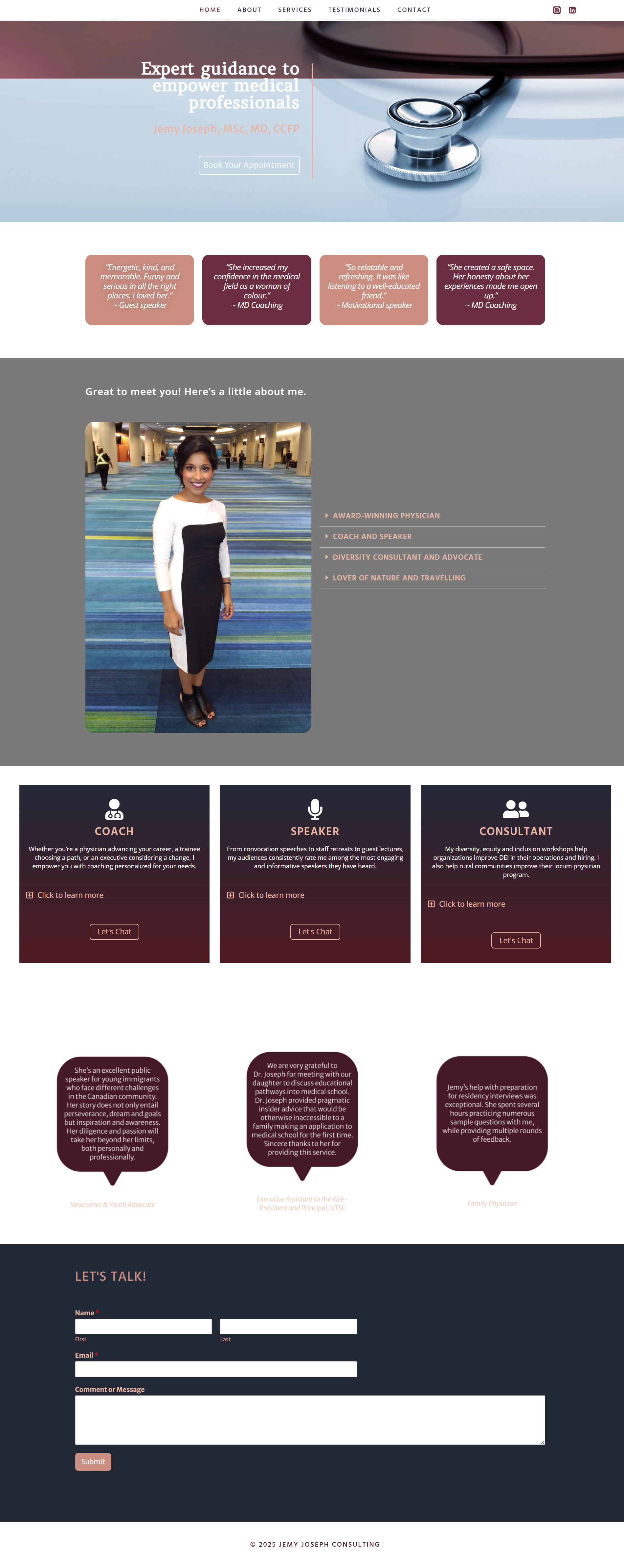 Physician Website Design & Optimization